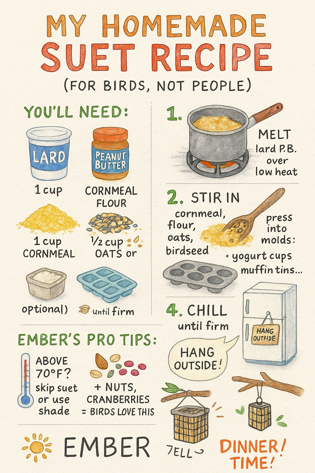 image from My Homemade Suet Recipe (For Birds, Not People)